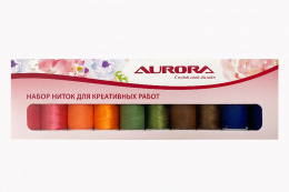 Набор ниток для вышивки Aurora Попурри Осень, 10 катушек