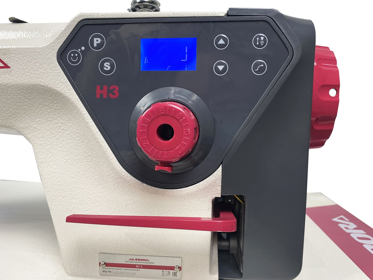 Прямострочная промышленная швейная машина с шагающей лапкой Aurora H3-L (прямой привод) 