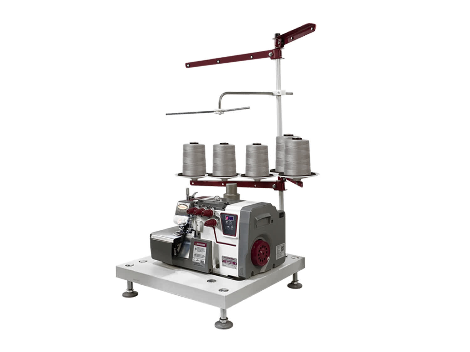 Настольный промышленный 5-ти ниточный оверлок с автоматическим подъемом лапки Aurora E3-5PF-X2 Home для средних и тяжелых материалов (прямой привод)