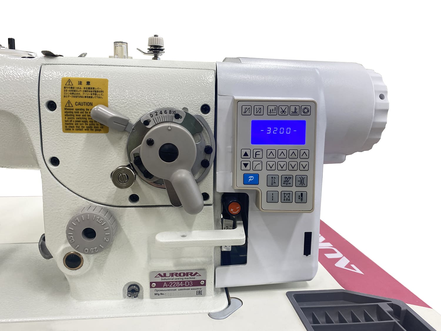 Промышленная швейная машина строчки зиг-заг с автоматическими функциями AURORA A-2284-D3 (прямой привод)