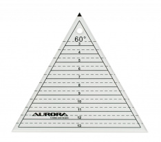 Линейка Aurora для пэчворка "Треугольник" с углом 60