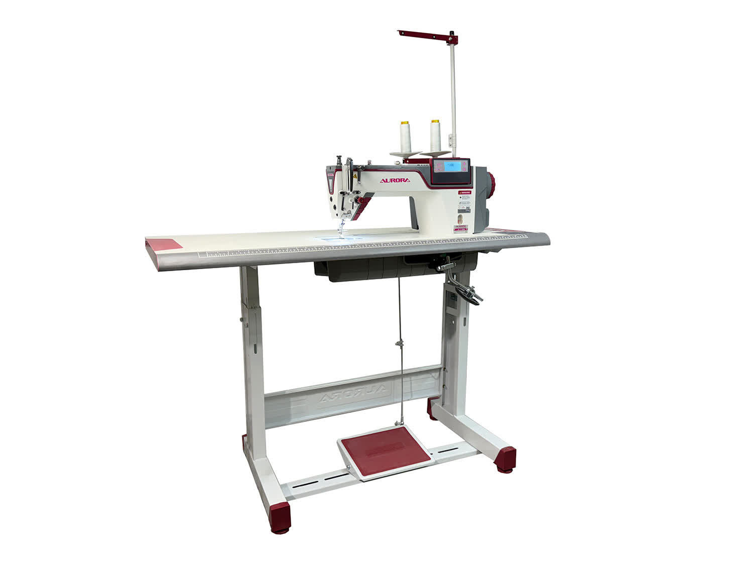 Прямострочная промышленная швейная машина Aurora A-11SH (два шаговых мотора, вылет рукава 305 мм)