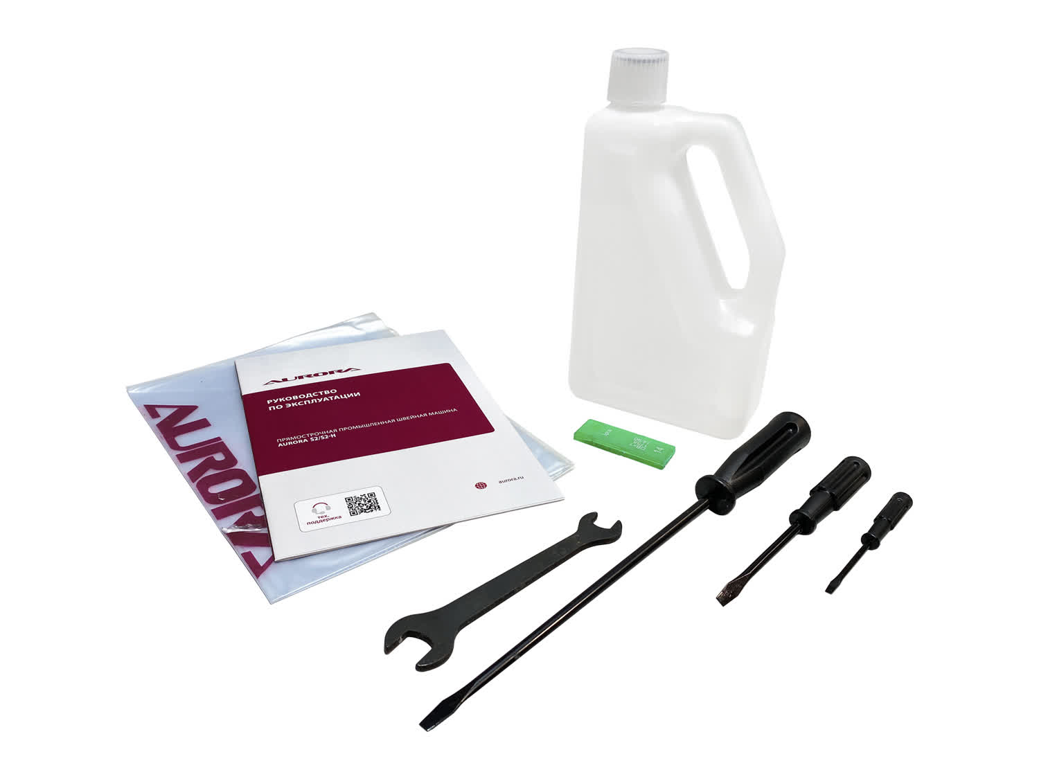 Прямострочная промышленная швейная машина Aurora S2-H для средних и тяжелых материалов (прямой привод, позиционер иглы, обрезка нити)