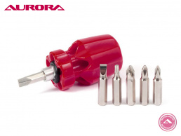 Отвёртка для швейной машины с 6 сменными насадками Aurora SDS