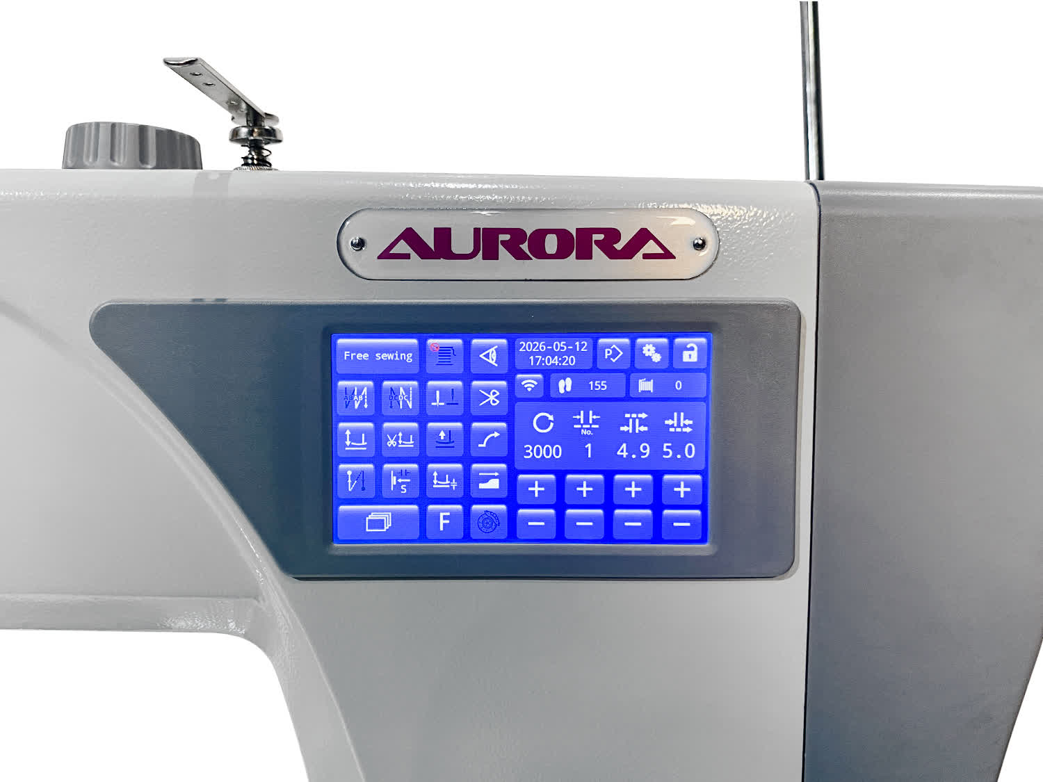 Одноигольная колонковая машина с 3-м продвижением Aurora А-8810N-D3  (автоматические функции, шаговый мотор, дизайнерские строчки)