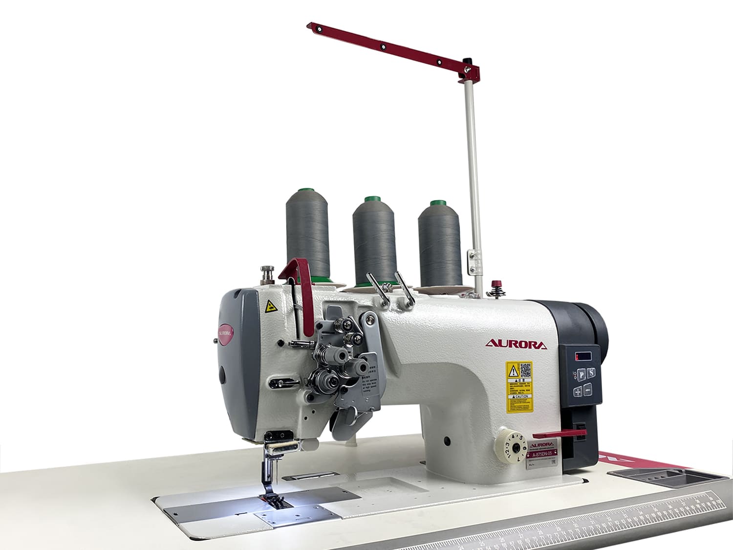 Двухигольная промышленная швейная машина AURORA A-875DN-05 с прямым приводом