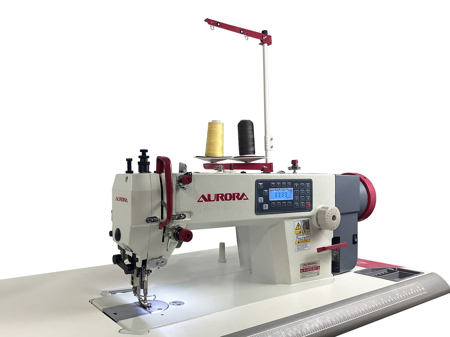 Прямострочная промышленная швейная машина с шагающей лапкой Aurora A-0302-D3 с прямым приводом