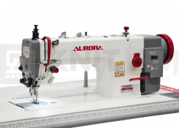 Прямострочная промышленная швейная машина с шагающей лапкой Aurora A-0302DE (прямой привод)