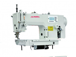 Прямострочная промышленная швейная машина с цилиндрической платформой с нижним и переменным верхним продвижением Aurora A-6490-7
