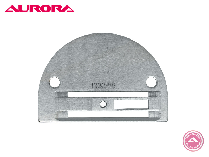 Игольная пластина трёхрядная на прямострочную машину с нижним продвижением (для рейки 11Т) (средние-тяжёлые материалы) (арт. B26) Aurora