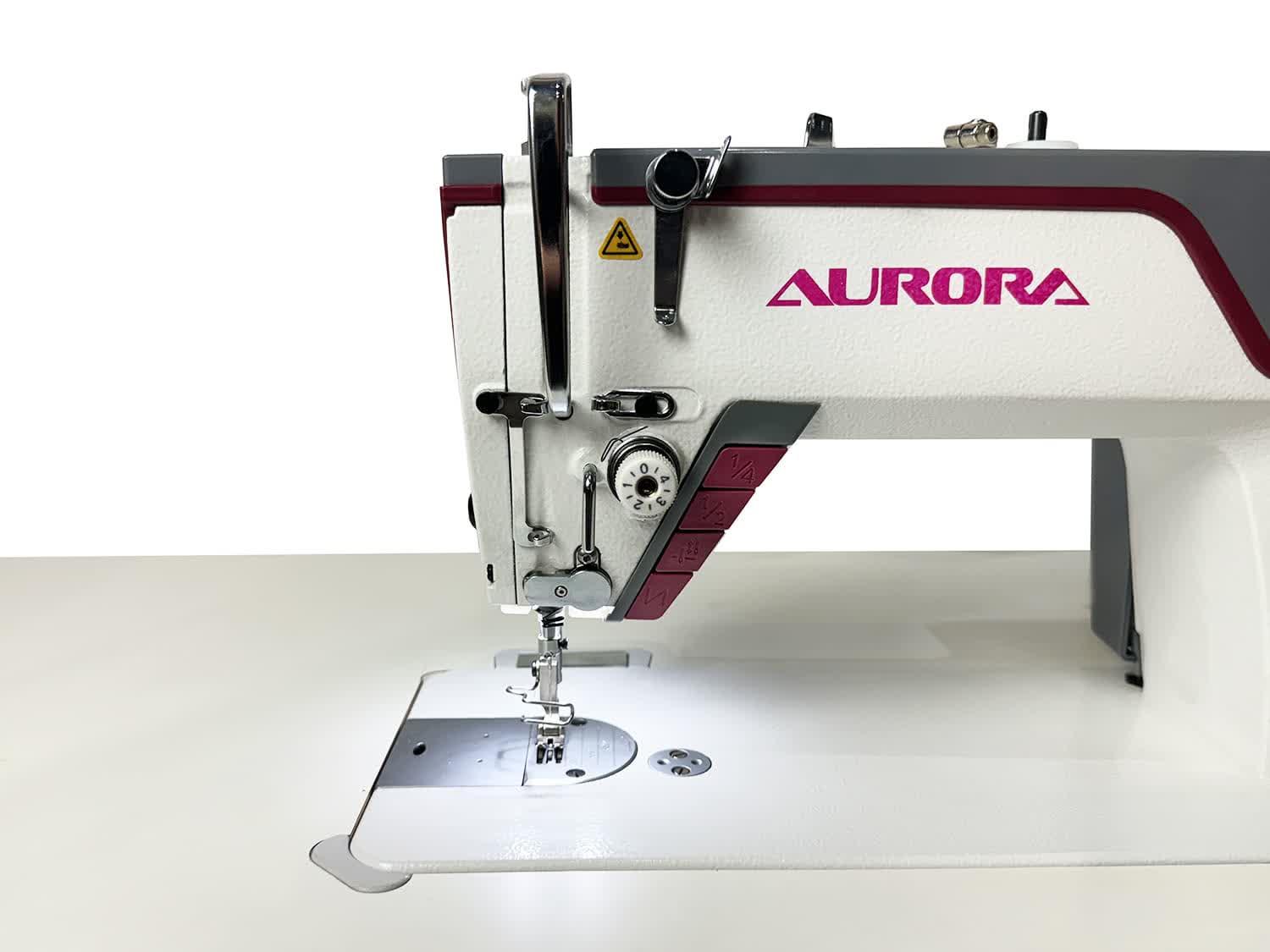 Прямострочная промышленная швейная машина Aurora A-8H (Дизайнерские строчки, два подвижных ножа, закрытая смазка)
