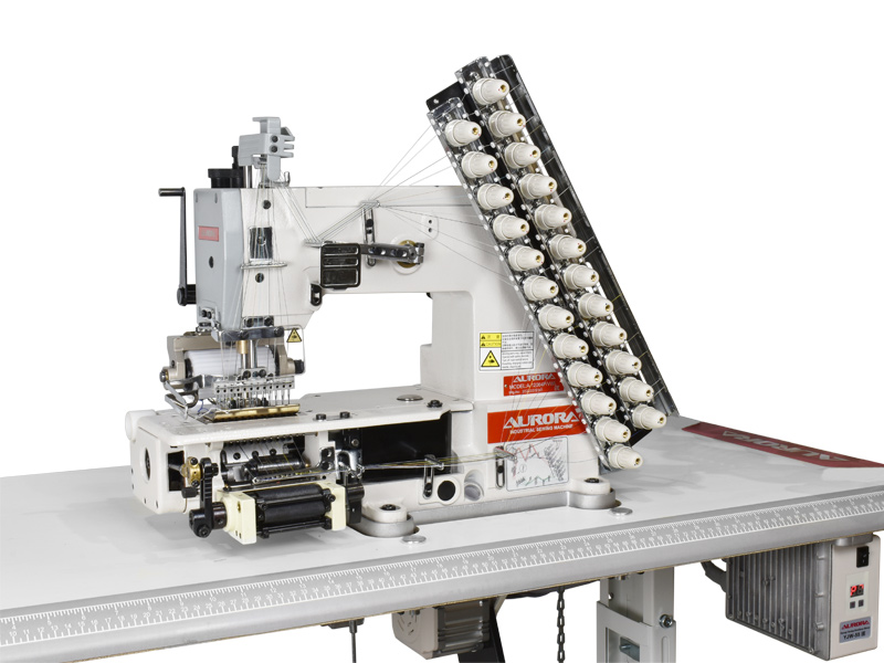 Многоигольная промышленная швейная машина (поясная машина) Aurora A-12064P/VWL