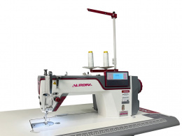 Прямострочная промышленная швейная машина Aurora A-11SH (два шаговых мотора, вылет рукава 305 мм)