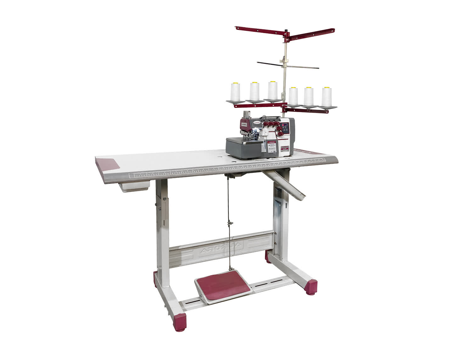 Промышленный 6-ти ниточный оверлок с автоматическим подъемом лапки Aurora E3-6PF для легких и средних материалов (прямой привод) Промышленный 6-ти ниточный оверлок с автоматическим подъемом лапки Aurora E3-6PF для легких и средних материалов (прямой привод)