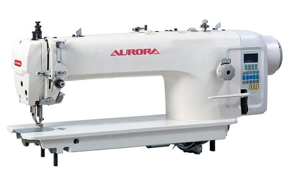 Промышленная швейная машина с унисонной подачей (тройным продвижением) и увеличенным вылетом рукава Aurora A-9622 с прямым приводом и автоматическими функциями