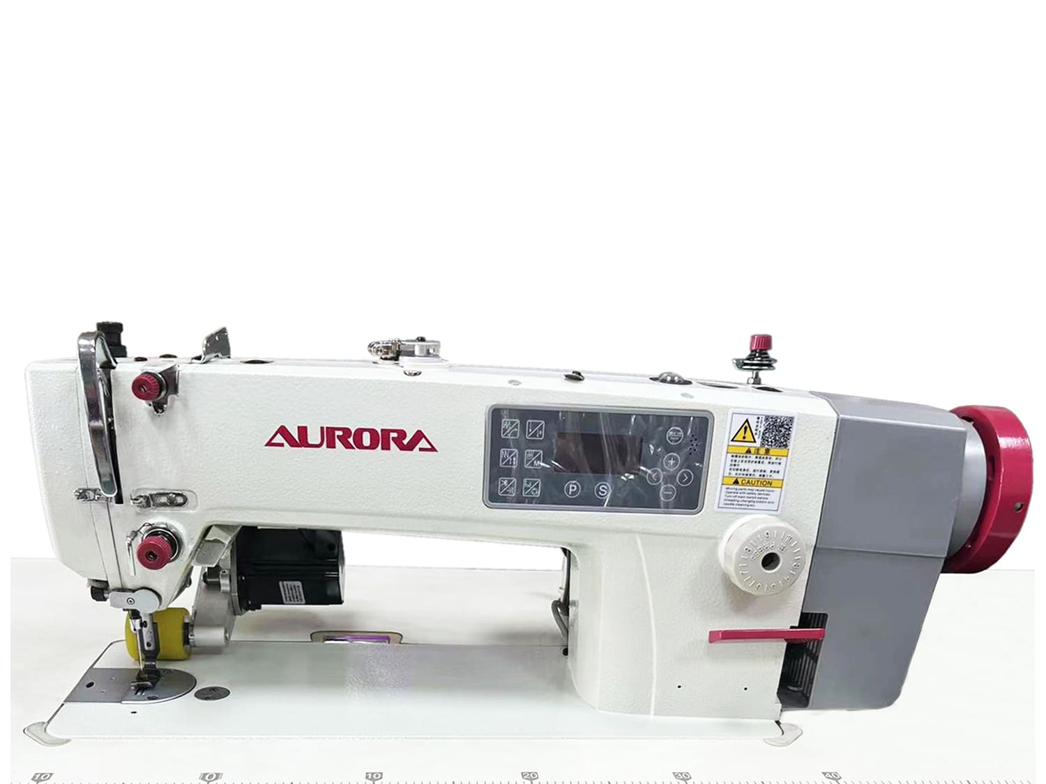 Прямострочная промышленная швейная машина с игольным продвижением и пуллером Aurora A-7220-P (увеличенный челнок)