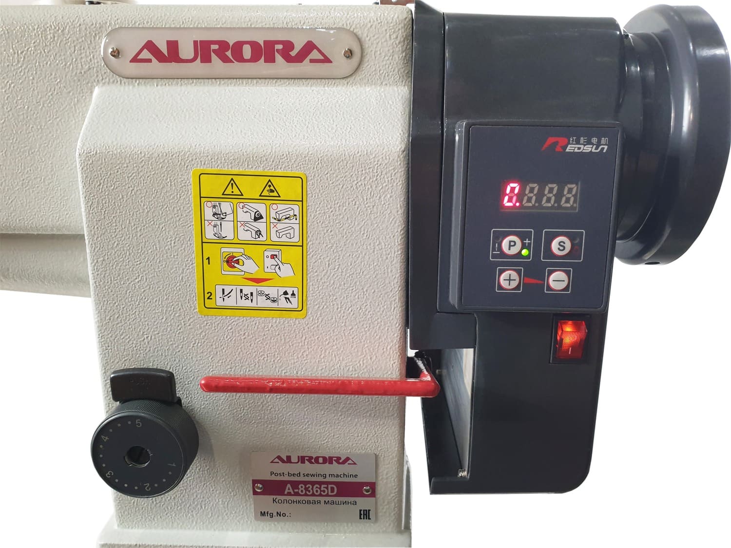 Колонковая швейная машина с высокой платформой AURORA A-8365D (прямой привод)