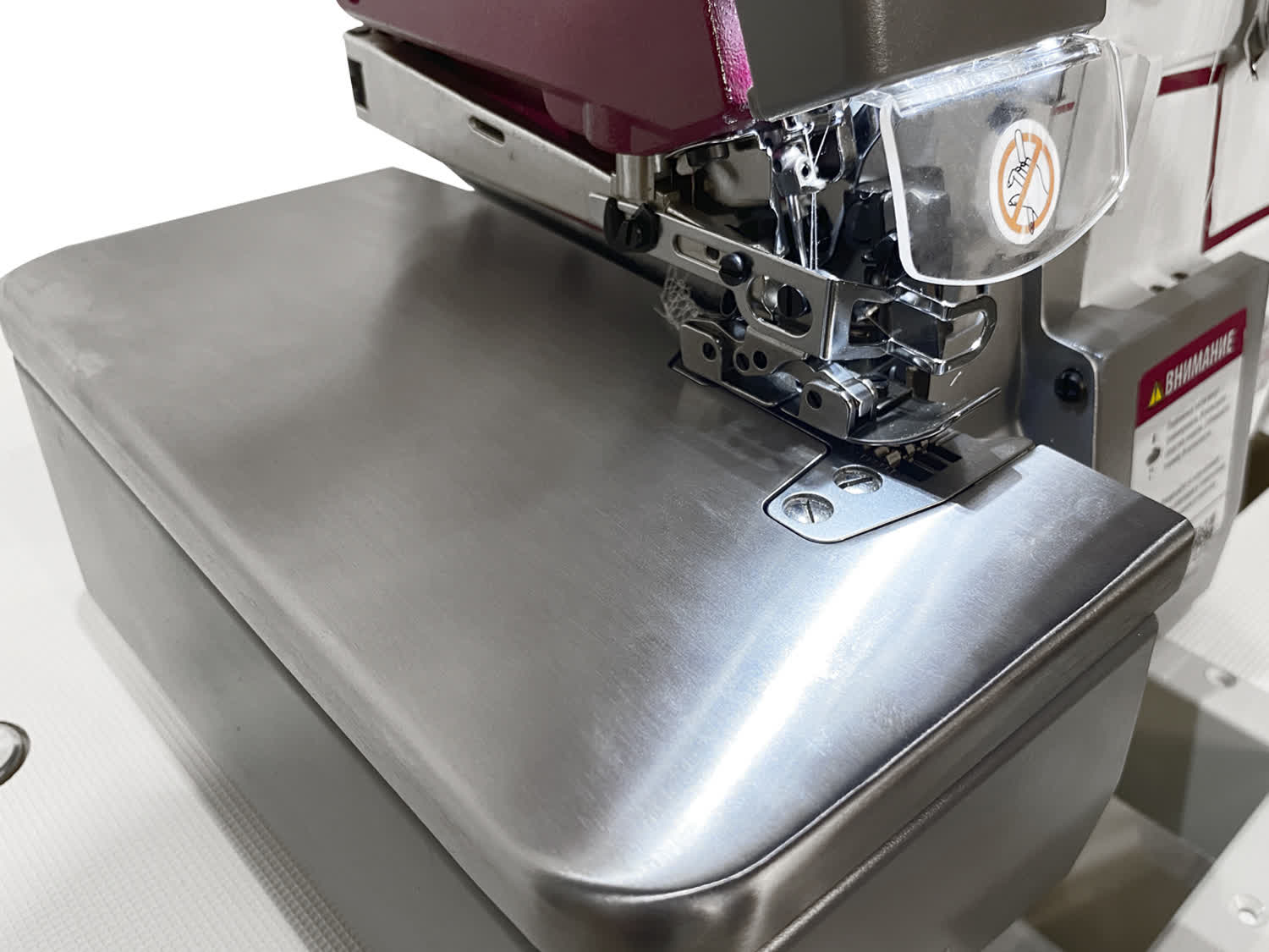 Настольный промышленный 5-ти ниточный оверлок с автоматическим подъемом лапки Aurora E3-5PF-X2 Home для средних и тяжелых материалов (прямой привод)