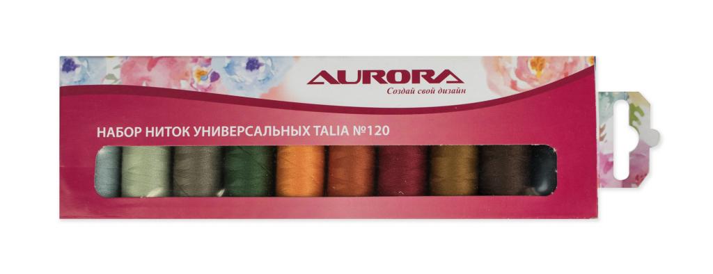 Набор ниток универсальных Aurora Talia №120