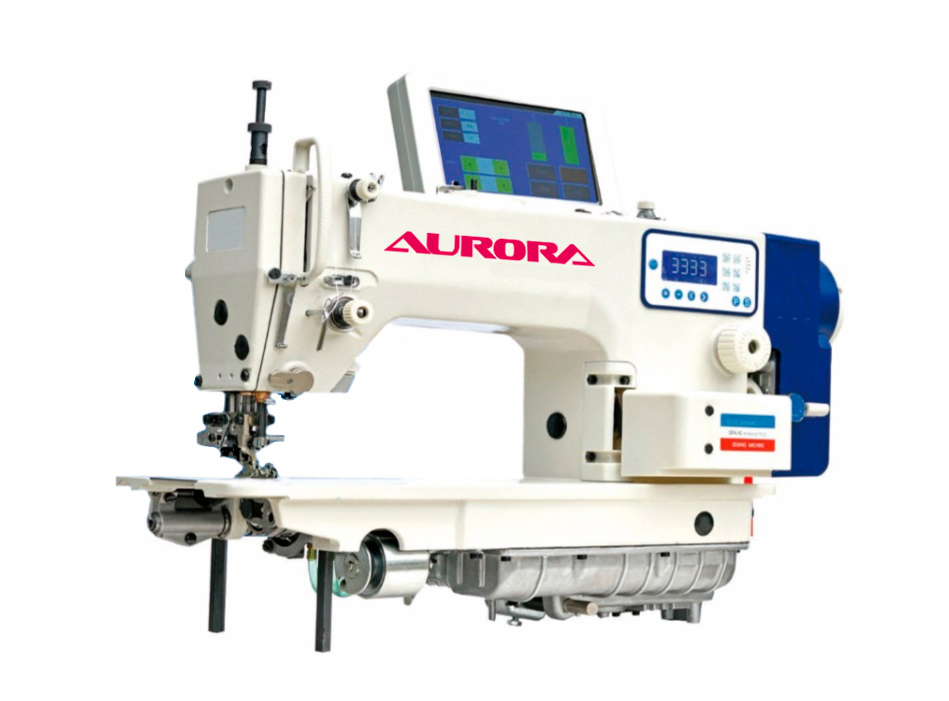 Специальная машина для подгибки низа c нижним и переменным верхним продвижением с электронным управлением Aurora A-5494C-7-S