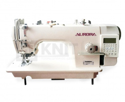 Прямострочная швейная машина с ножом обрезки края материала Aurora A-5200-D3