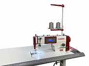 Прямострочная промышленная швейная машина Aurora S2-H для средних и тяжелых материалов (прямой привод, позиционер иглы, обрезка нити)