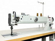 Промышленная длиннорукавная прямострочная швейная машина для сверхтяжелых материалов с увеличенным вылетом рукава Aurora A-877 (вылет рукава 1005 мм)