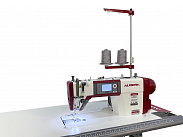 Прямострочная промышленная швейная машина Aurora S5-H для средних и тяжелых материалов (дизайнерские строчки, прямой привод, позиционер иглы, обрезка и закрепка нити)