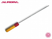 Отвёртка плоская ударная магнитная с LED подсветкой и надфилем для швейной машины Aurora SD12-6