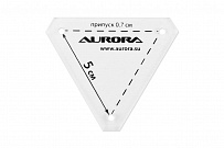 Линейка для пэчворка Aurora треугольник 5 см