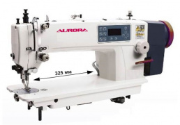 Прямострочная промышленная швейная машина с шагающей лапкой и увеличенным вылетом рукава Aurora A-0302L-D3